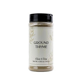 Olive & Vine Ground Thyme, Earthy & Aromatic, Seasoning for Roasts, Soups, and Stews, with Rich Tradition, Authentic Taste, For Global Recipes (4.96