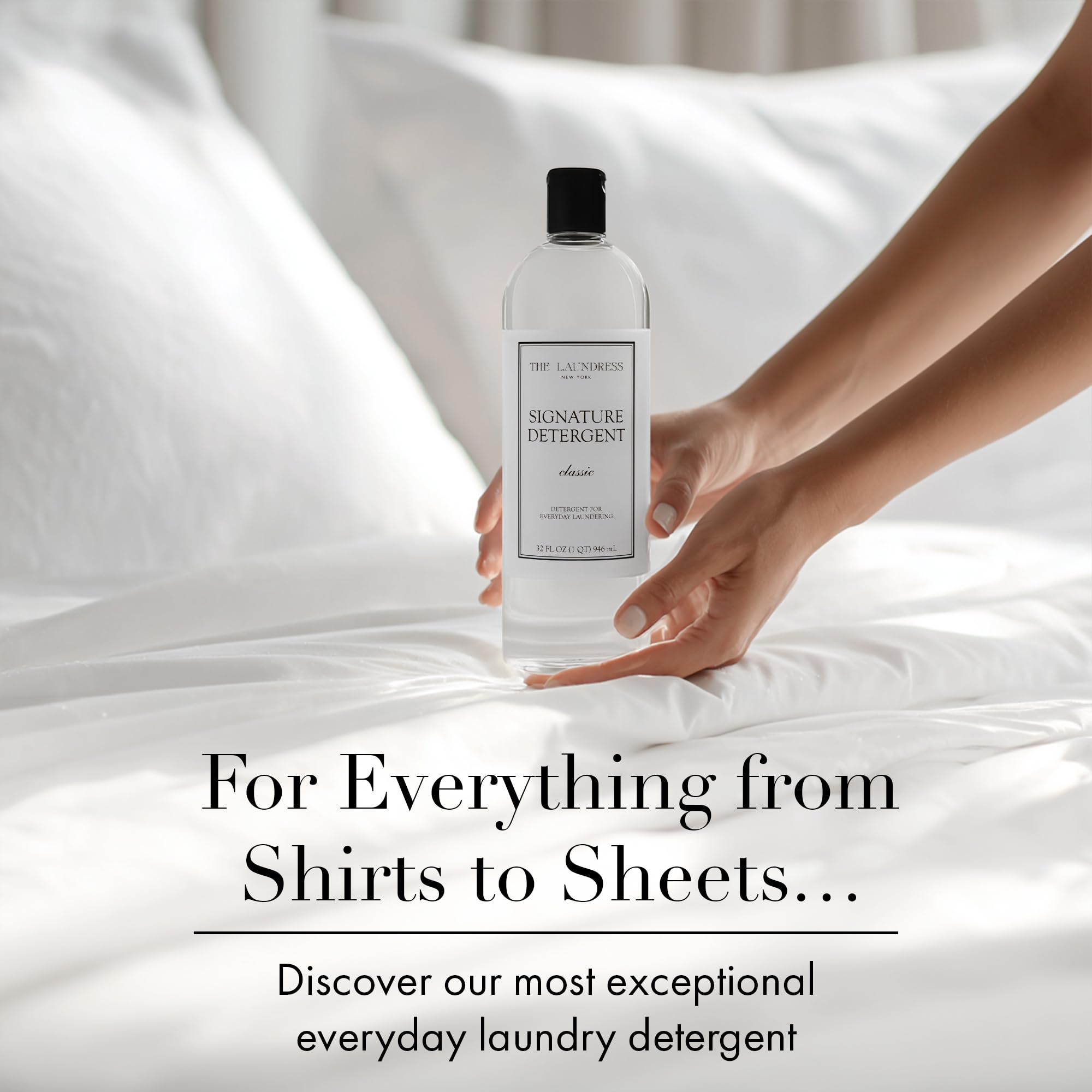 The Laundress Luxury Laundry Detergent, 31 Loads, Scented Signature Classic Fragrance, Concentrated Triple Enzyme Deep Cleaning and Targeted Stain