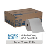 Pacific Blue Basic Recycled Paper Towel Rolls (previously branded Envision) by GP PRO (Georgia-Pacific), White, 26601, 800 Feet Roll (Pack of 1)