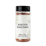 Olive & Vine Seafood Seasoning, Savory Blend, For Grilled & Baked Dishes, Rich Tradition, Authentic Taste, For Global Recipes (12.8 Ounce)