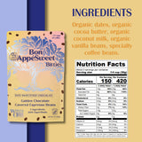 Bon Appesweet Date Sweetened Chocolate Covered Espresso Beans - Golden Chocolate Covered | 3 Ounce (Pack of 5) | Zero Added Sugar, 37% Cacao, Plant