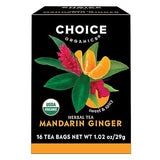 Choice Organic Teas Mandarin Ginger Tea - Organic Herbal Tea - 48 Tea Bags (Pack of 3)