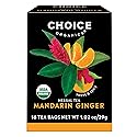 Choice Organic Teas Mandarin Ginger Tea - Organic Herbal Tea - 48 Tea Bags (Pack of 3)