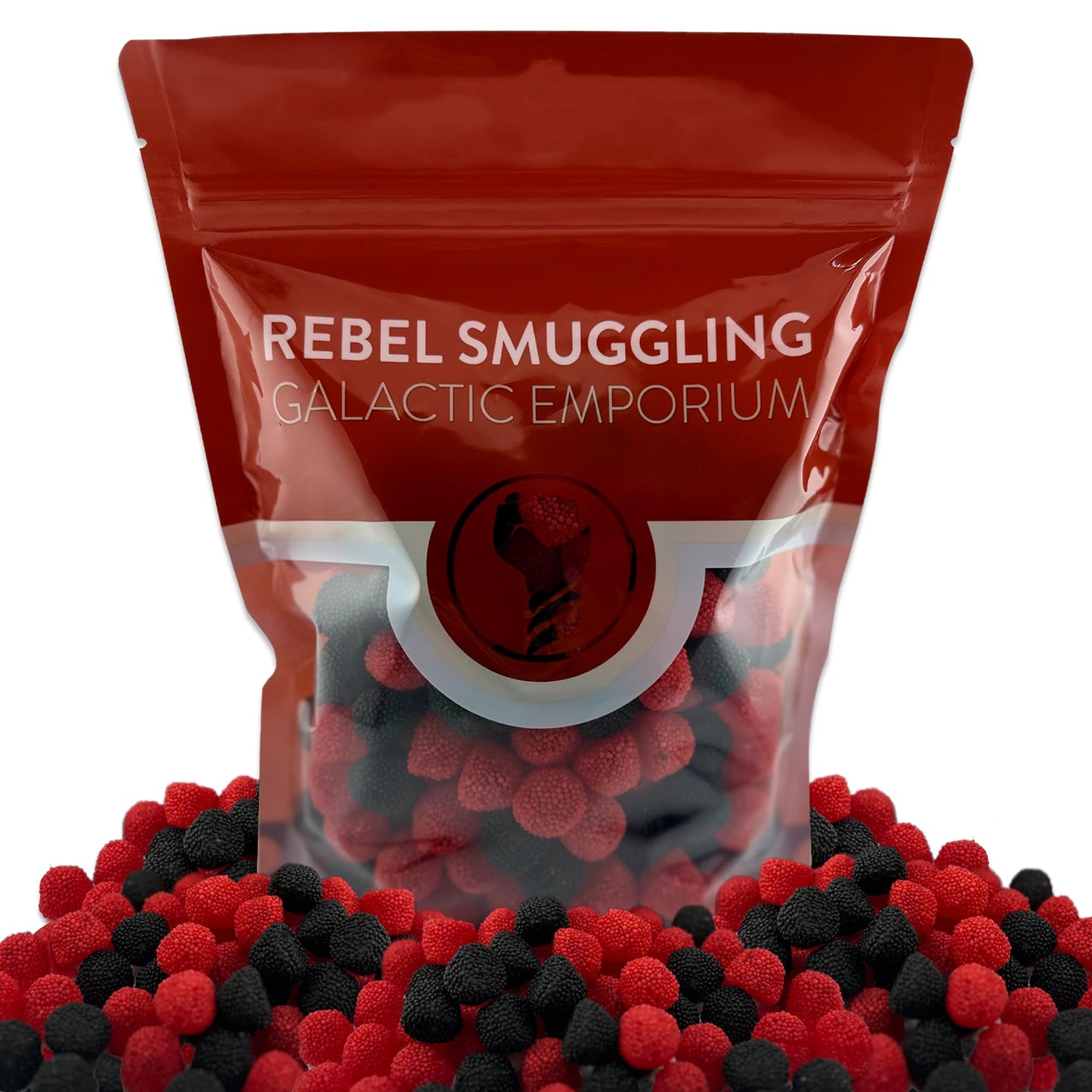Black Berry and Raspberry Candy Gummies Bulk 2LB Bag by Rebel Smuggling Galactic Emporium