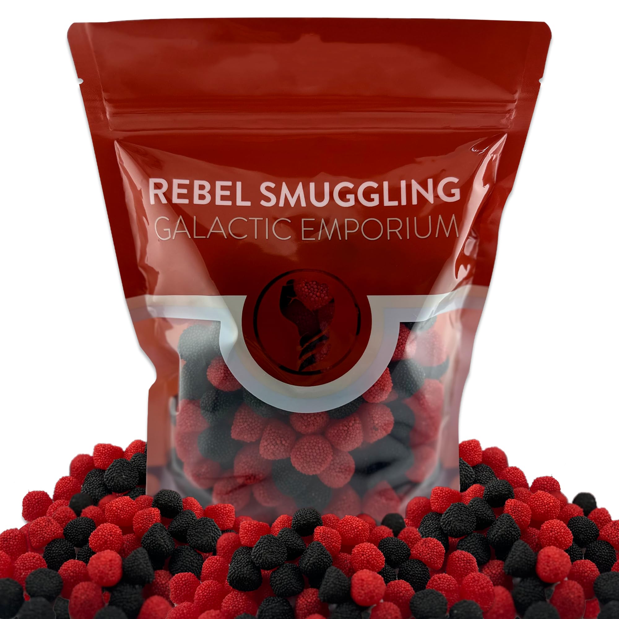 Black Berry and Raspberry Candy Gummies Bulk 2LB Bag by Rebel Smuggling Galactic Emporium