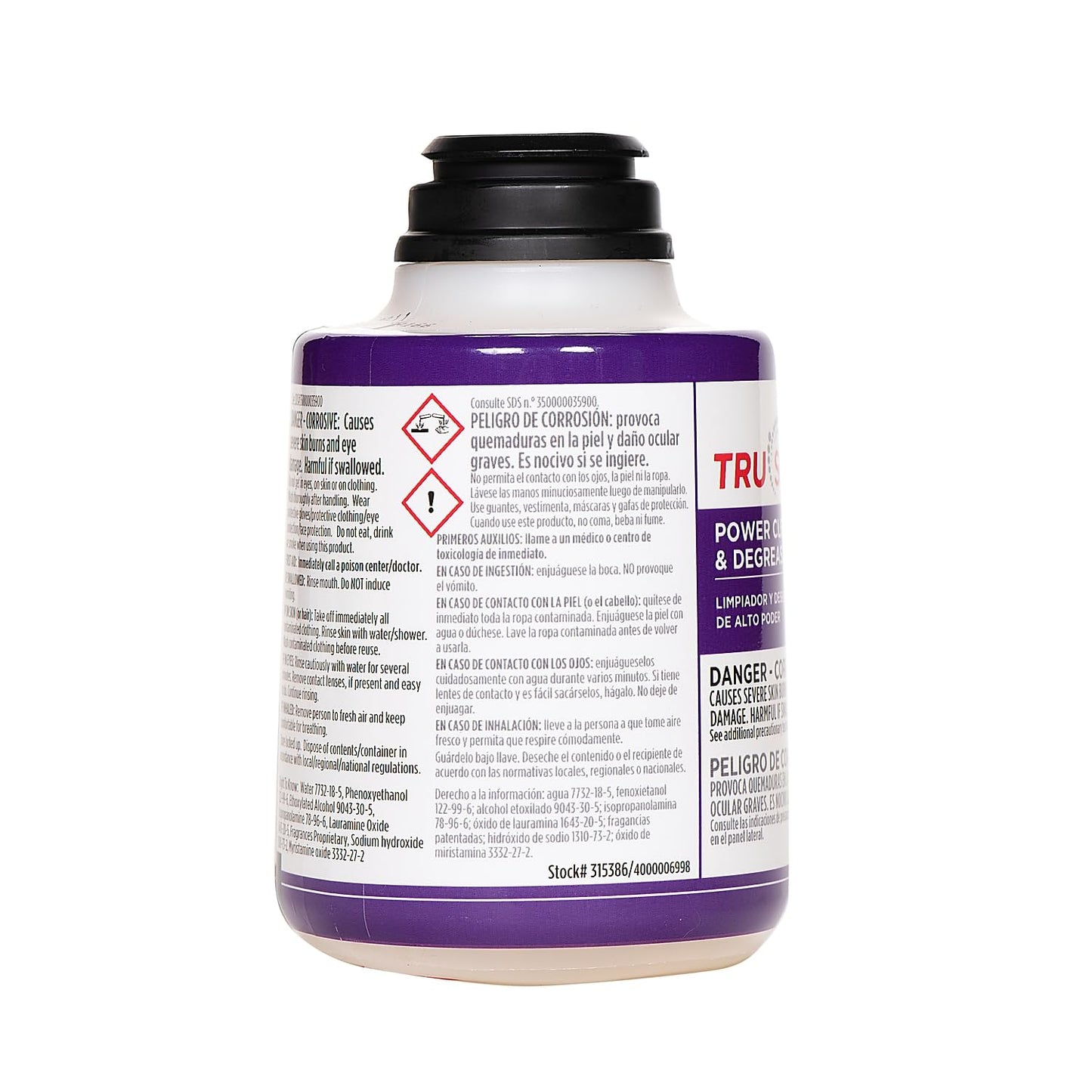 SC Johnson Profesional TruShot 2.0 Power Cleaner & Degreaser, Clean Fresh Scent, 10 oz., 4/Carton (315386)