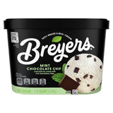Breyers Ice Cream for a Delicious Frozen Treat Mint Chocolate Chip Made with 100% Grade A Milk & Cream 48 oz