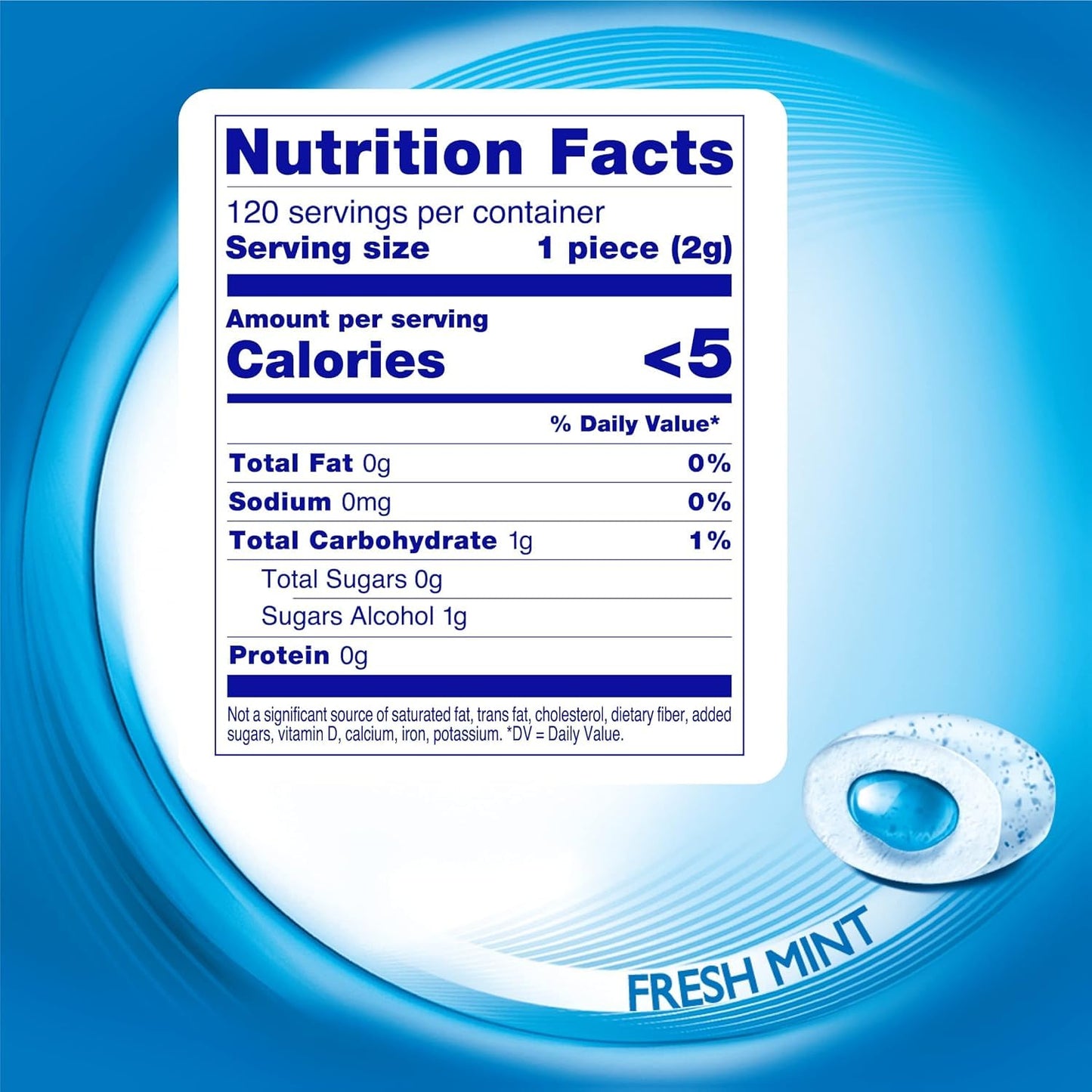 Mentos Pure Fresh Sugar-Free Chewing Gum with Xylitol, Fresh Mint, 120 Piece Resealable Bag (Pack of 1)
