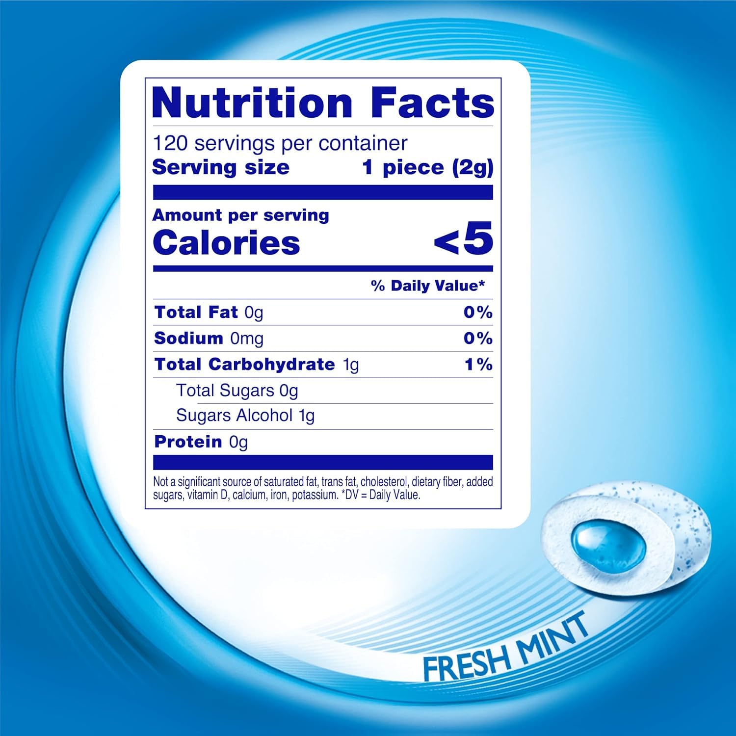 Mentos Pure Fresh Sugar-Free Chewing Gum with Xylitol, Fresh Mint, 120 Piece Resealable Bag (Pack of 1)