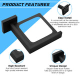 Brixline Upgraded Toilet Cleaner Bowl Brush and Holder Set Wall Mounted Modern Metal Glass Black Scrubber Scrub Brushes Wand Household Supplies