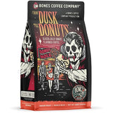 Bones Coffee Company From Dusk Till Donuts Jelly Donuts Flavored Coffee, Medium Roast Low Acid Arabica Beans Compatible with Auto drip and French