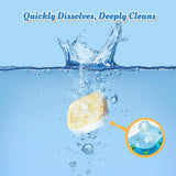 Dishwasher Cleaner Tablets Deodorizer-48 Pack Deep Cleaning Dish Washer Descaler Freshener-Grime Limescale Heavy Duty Grease Odor Smell Remover-for