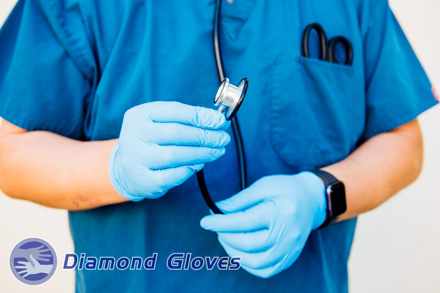 Nitrile Examination Powder Free Gloves (Medical), Blue, 1000pcs/Case - 10 Boxes, (Latex Free) (CE, FDA) (Maximum Protection) - Free Shipping, Big