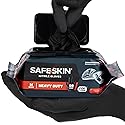 SAFESKIN Heavy Duty Nitrile Disposable Gloves, Pack of 40, Powder Free, Black - Plumbing, Gardening, Painting, Food Handling