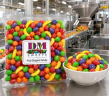 Fresh Assorted Orange Banana Strawberry Grape Green Apple Sweet Hard Crunchy Candy - 1.5 lbs Bulk Bag of Retro Sweets