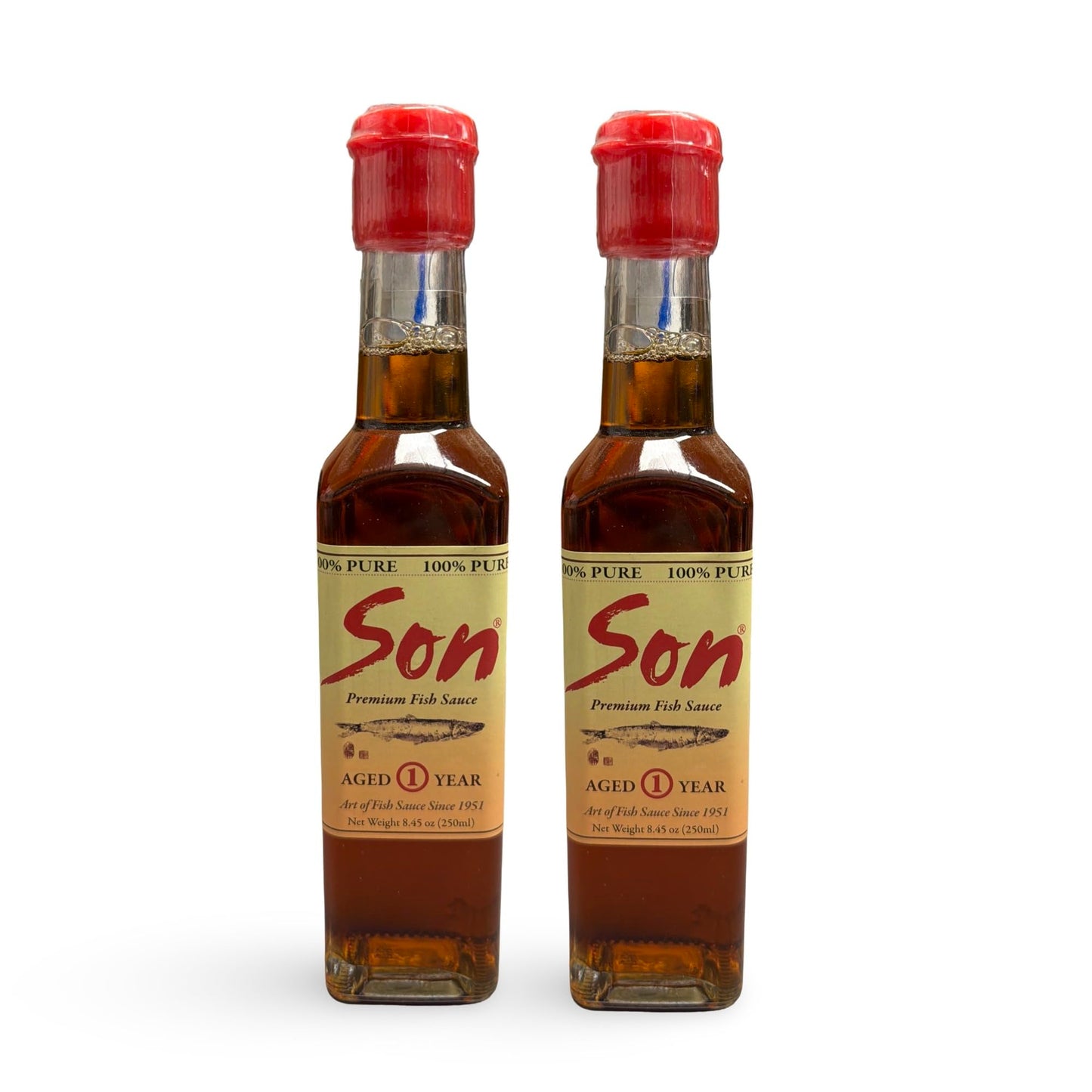 Son Fish Sauce - First-Press Vietnamese Fish Sauce 250 mL | 100% Anchovy + Sea Salt, No Additives | Naturally Fermented for Deep Umami | Clean-Label