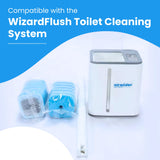 MIRACLEAN WizardFlush Toilet Brush Head Refill - Disposable Toilet Scrubber Refills - Removes Rust & Hard Water Stains - Toilet Bowl-Cleaner