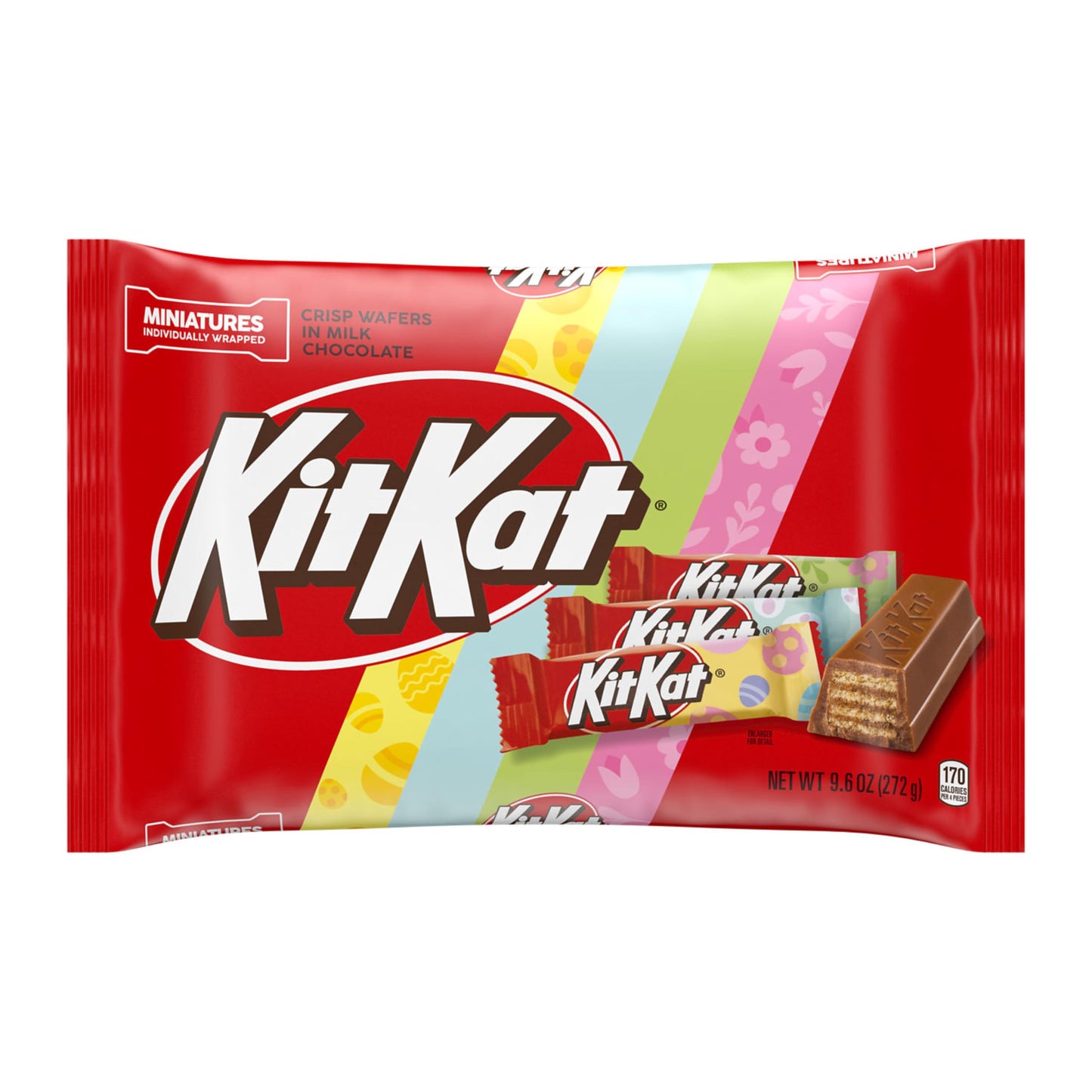 KIT KAT Miniatures Milk Chocolate Wafer, Easter Candy Bag, 9.6 oz