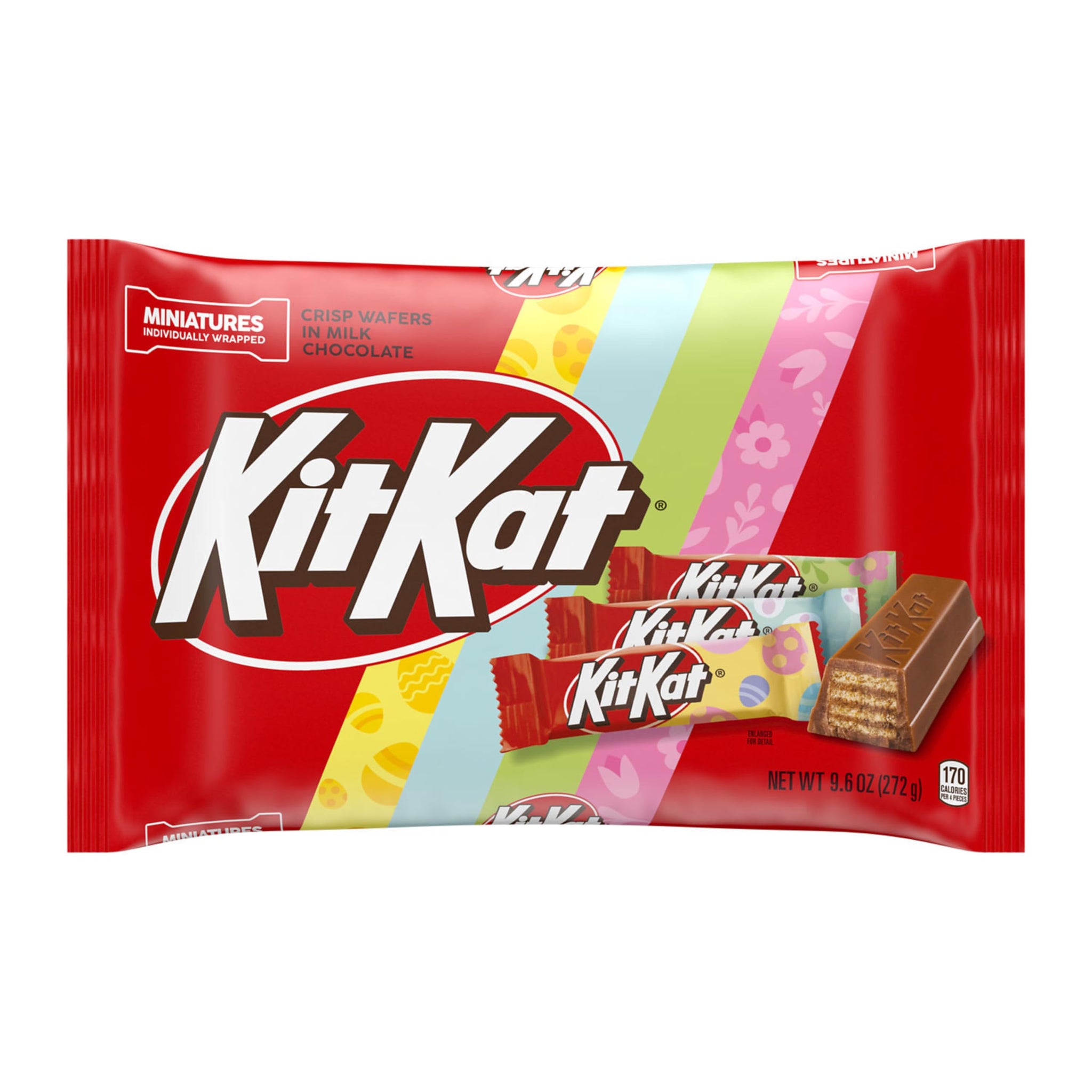 KIT KAT Miniatures Milk Chocolate Wafer, Easter Candy Bag, 9.6 oz