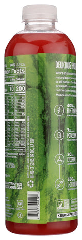 WTRMLN WTR | Cold Pressed Watermelon Juice [Original HYDRATION]| Natural Electrolytes + Antioxidants | No Added Sugar | 1 liter bottles (Pack of 1)
