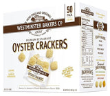 Westminster Bakers Company Premium Restaurant Oyster Crackers, 25 Ounce (50 Count, 1/2 Ounce)
