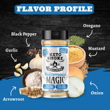 Keto Smoke Mediterranean Magic - All Purpose Herbaceous Seasoning, 3.5 oz Bottle | Diet Friendly, Sugar-Free, Gluten-Free, Low Sodium, Non-GMO