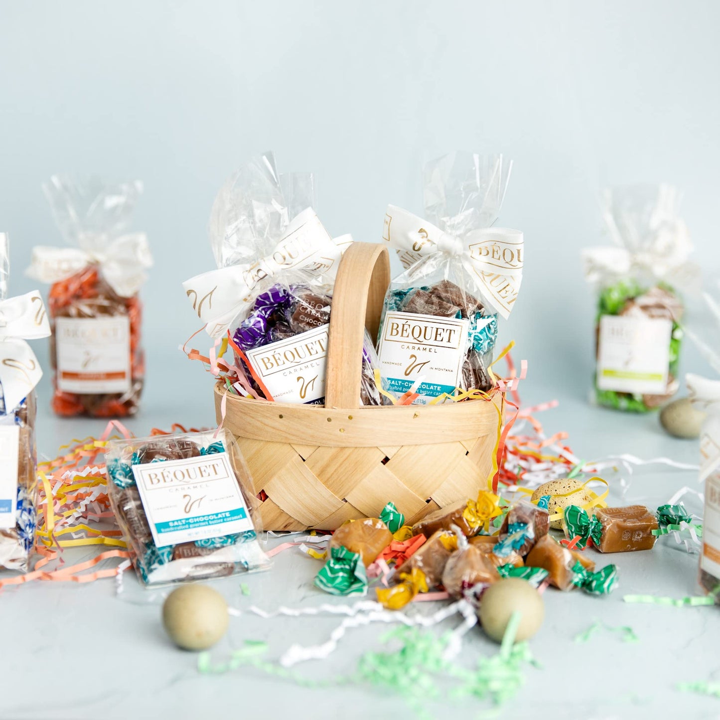 Béquet Caramel - Salt Chocolate Caramel - Caramel Candy Individually Wrapped - Gourmet Caramel Candy - Made in Montana - Kosher (Star-D) and Gluten