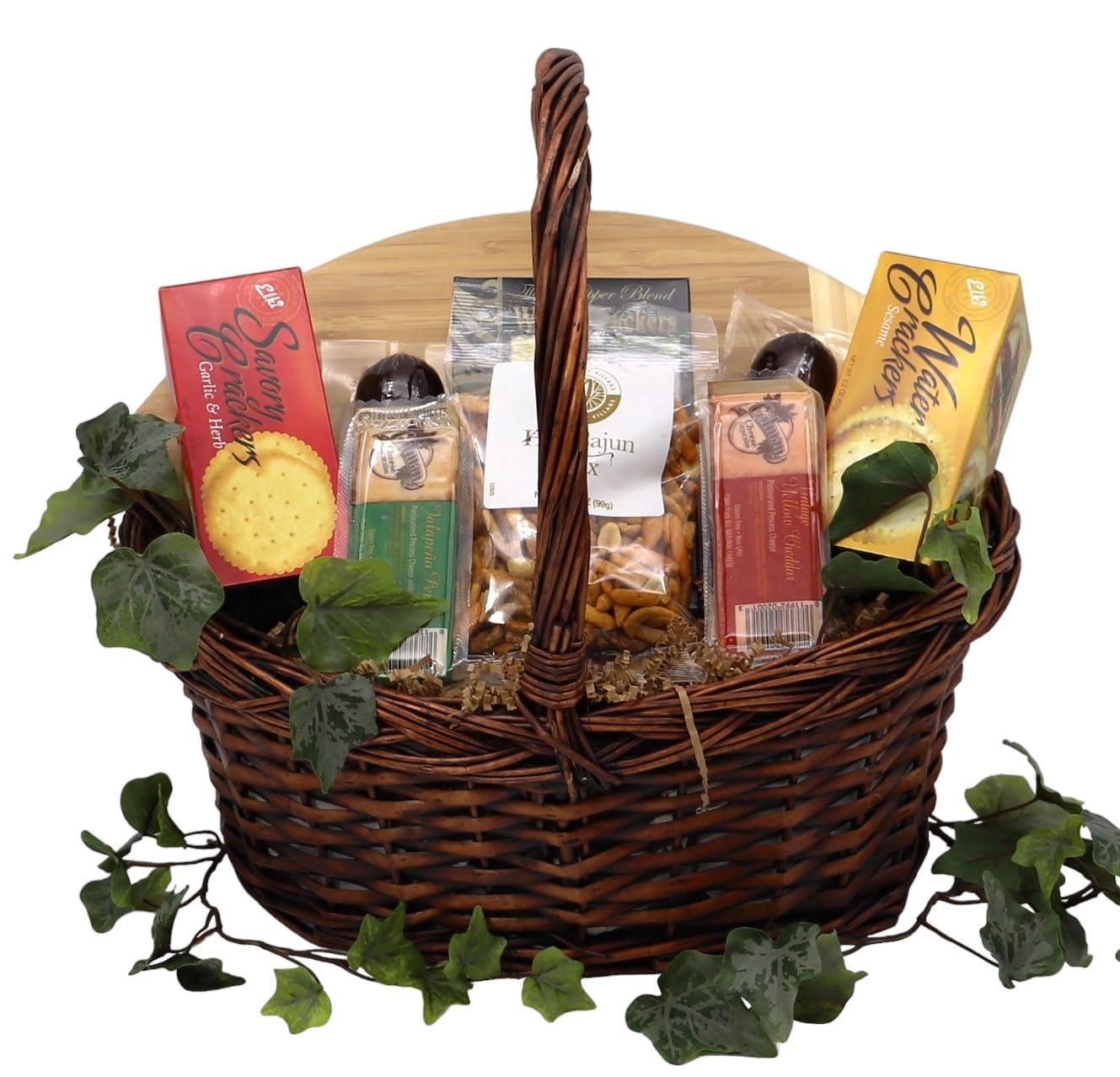 Gift Basket Village: Halftime Favorites - Gourmet Snacks & Football Cutting Board Gift Set