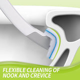 Toilet Bowl Cleaner Wand Refills Compatible with CLOROX, 21 Count Disposable Toilet Brush Refills, Replacement Heads for Toilet Cleaning System