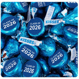 85 Pcs Blue Graduation Candy Class of 2026 Kisses Chocolate (13.6oz, Approx. 85 Pcs)