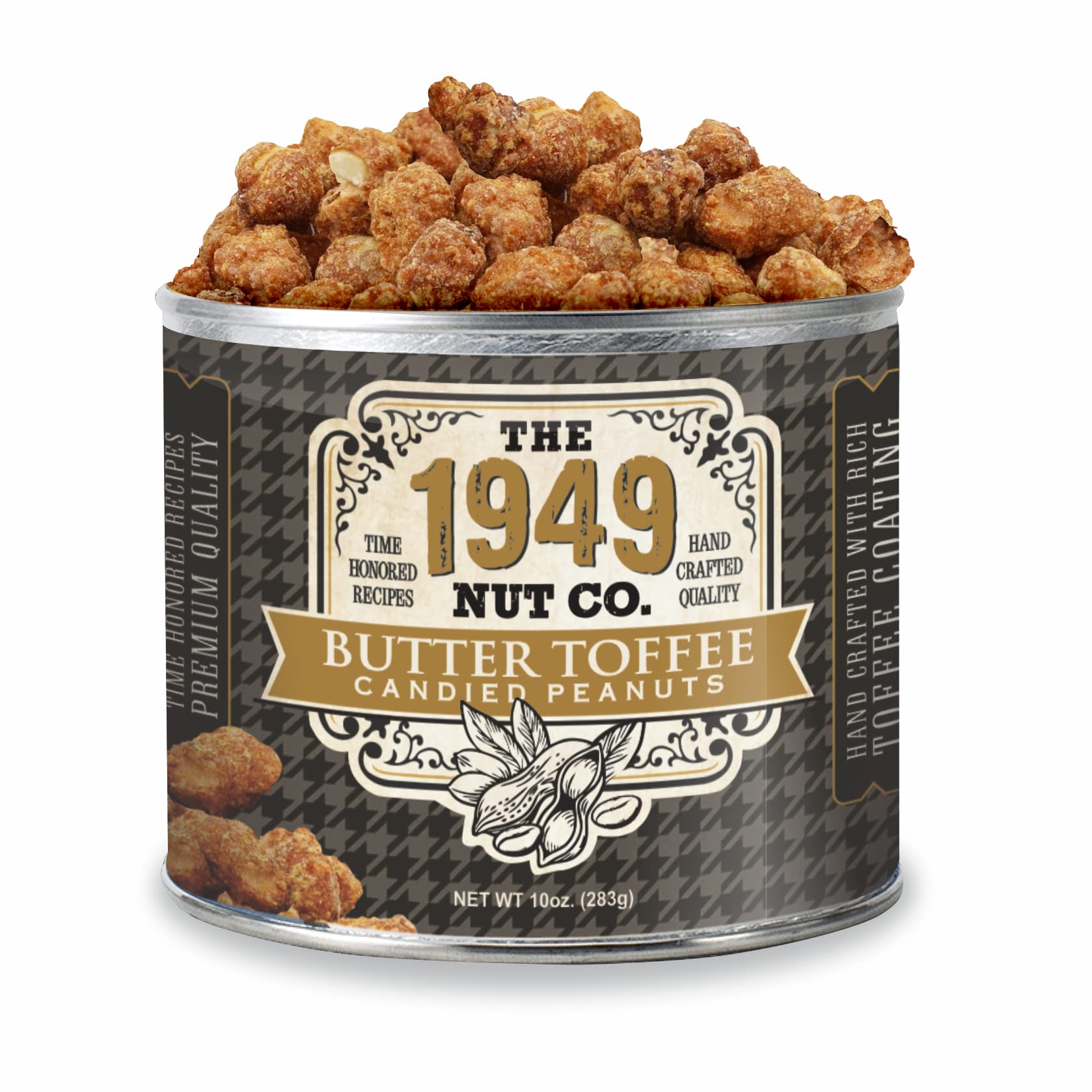 The 1949 Nut Co. Butter Toffee Candied Virginia Style Peanuts | Oil Roasted Peanuts | Fried Peanuts with a Unique Crispy Crunch | Extra-Large