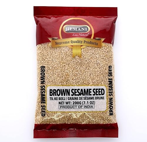 Hemani Brown Sesame Seeds 200g - Natural & Unhulled for Cooking & Baking | Rich Flavor | Halal Certified | Since 1949