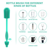 Raymeefa Silicone Bottle Brush,Double Sided with Sturdy Handle,Easy to Clean & Scratch-Free Brush for Baby Bottles,Sports Bottles,Insulated Bottles
