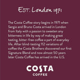 Costa Coffee Colombian Decaf Single Serve Pods - Single Origin - 60 ct Box