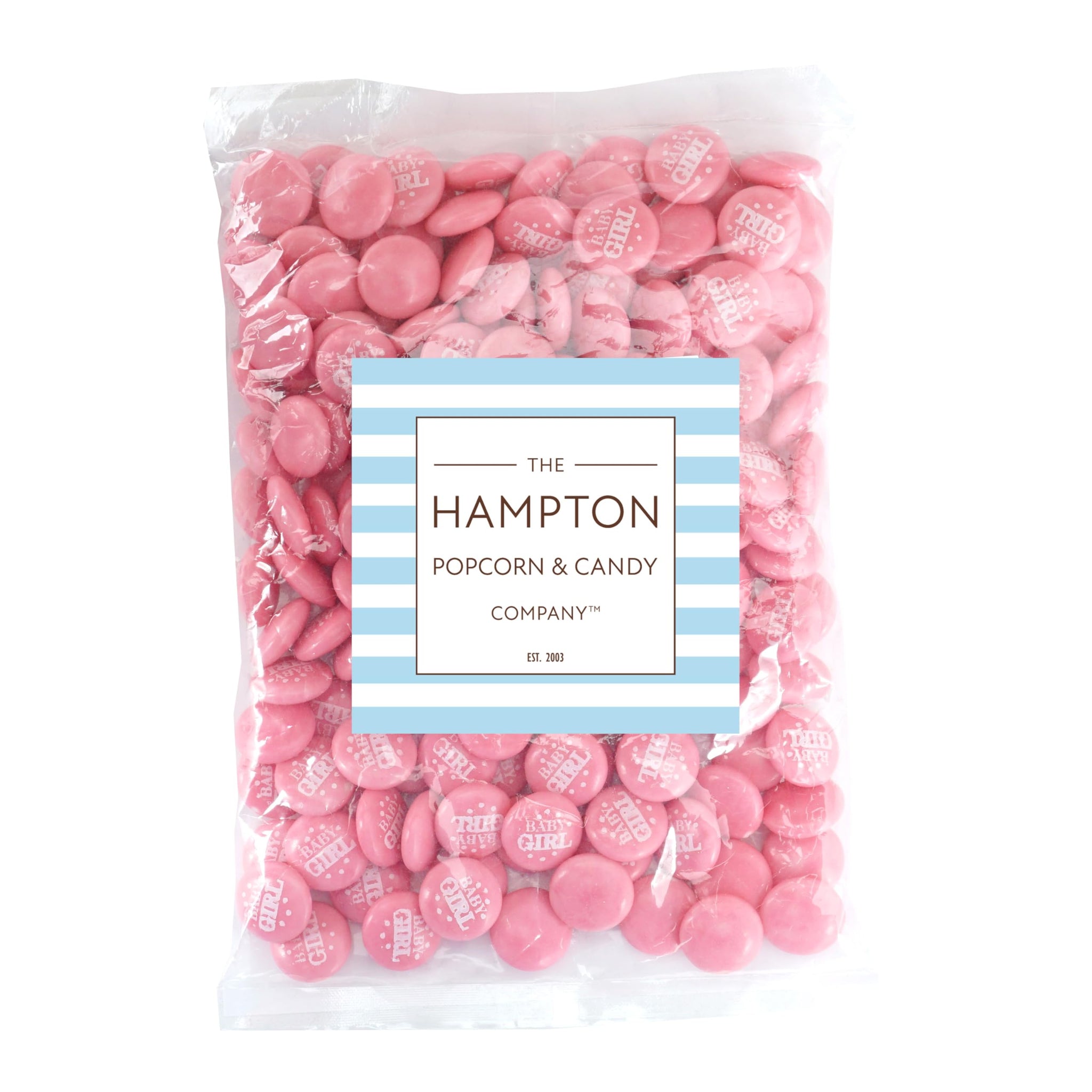 Baby Girl Pink Candy Gum Buttons, 2 Pound Bag (Approx. 180 Pieces), Pink Candy, Girl Baby Shower Candy, Baby Showers Treats