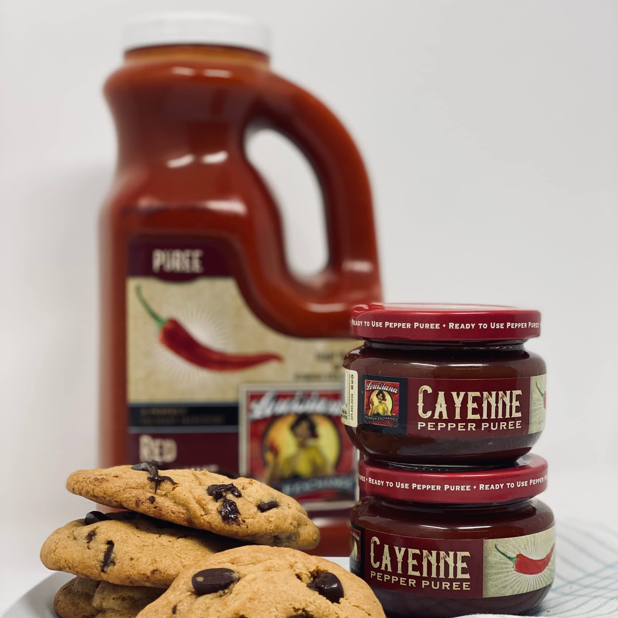 Cayenne - Louisiana Pepper Exchange - Fresh Pepper Replacement (Cayenne Pepper Puree) 1 Jar - Plant-Based, Gluten-Free. Replace Fresh Pepper