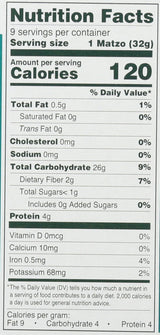 Manischewitz, Matzo, Thin, Unsalted, 10 Oz