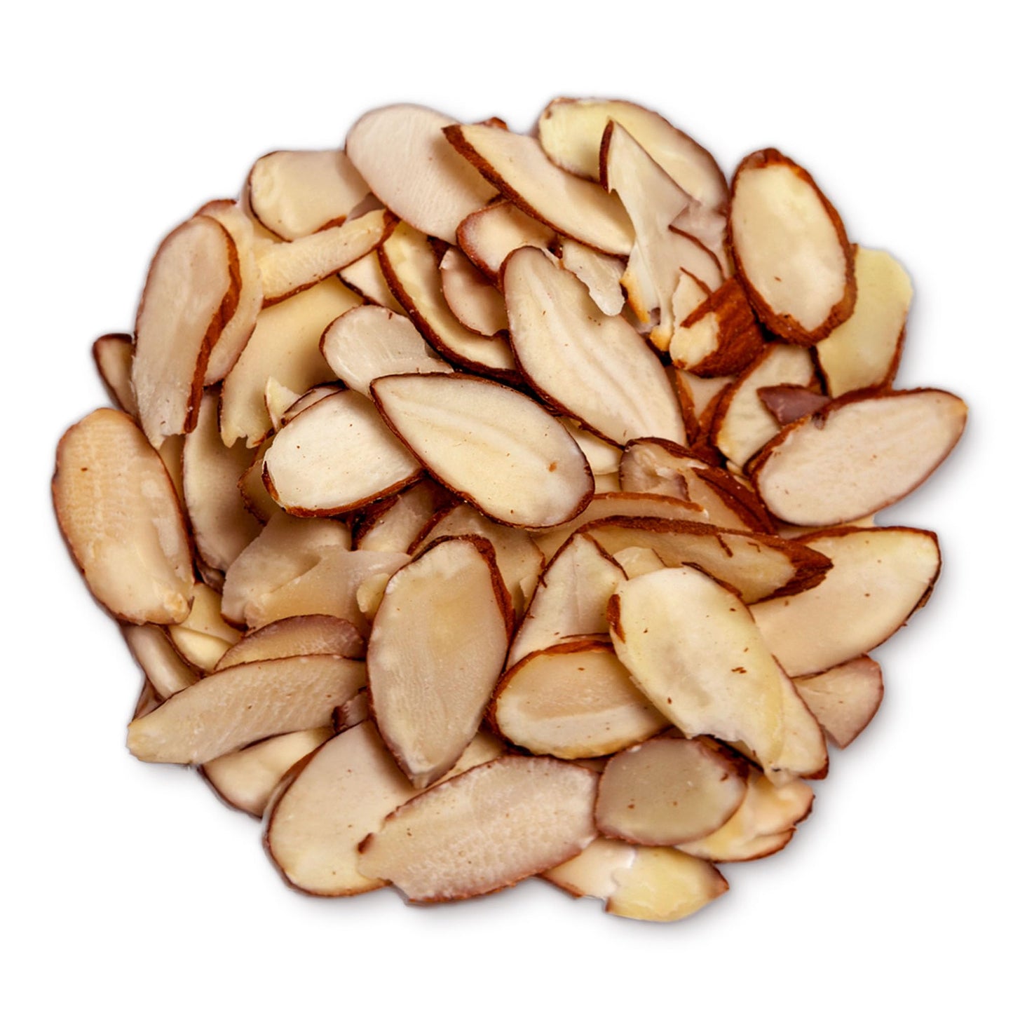 Dry Roasted Natural Sliced Almonds - 6 Ounces Unblanched Nuts, Oven Toasted, Unsalted, No Oil Added, Perfect for Cooking, Baking and Snacking, Vegan