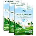 ADUSTMAN Laundry Detergent Sheets (Strips),Breeze Hypoallergenic Eco-friendly Low Suds Liquidless Earth Friendly No Plastic Jugs (186 Count (pack
