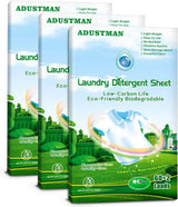 ADUSTMAN Laundry Detergent Sheets (Strips),Breeze Hypoallergenic Eco-friendly Low Suds Liquidless Earth Friendly No Plastic Jugs (186 Count (pack