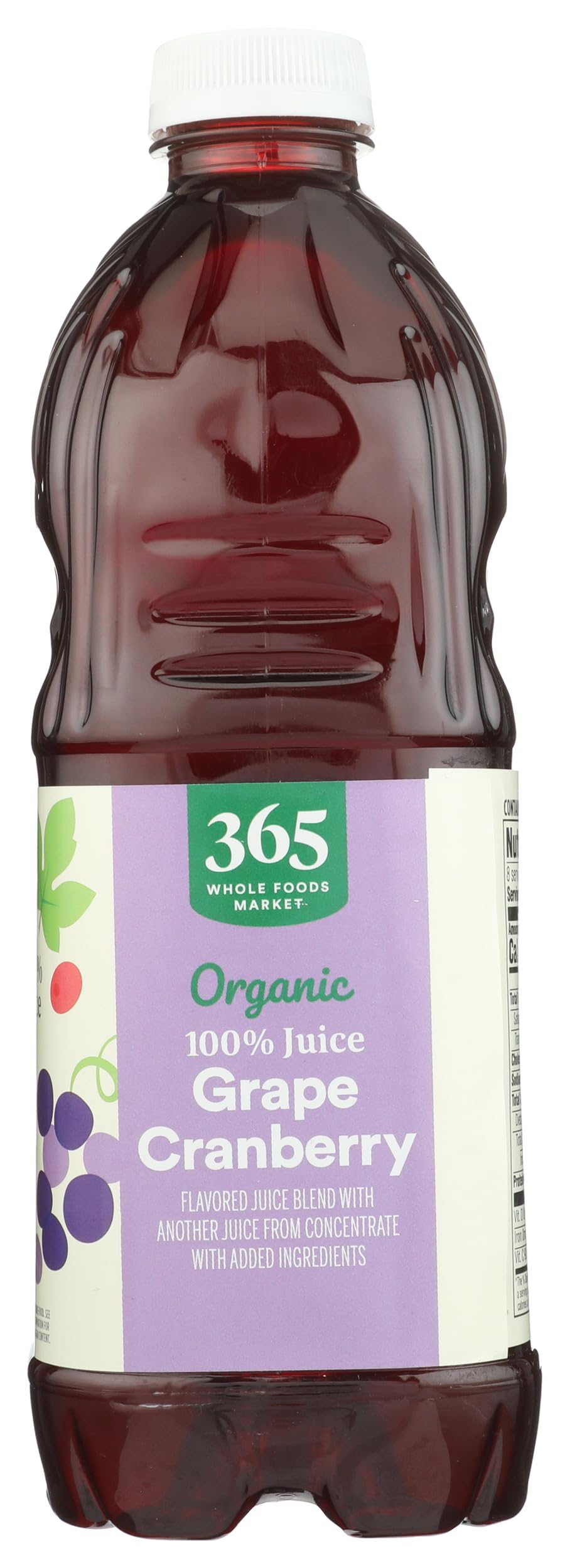 365 by Whole Foods Market, Organic 100% Juice Flavored Juice Blend from Concentrate, Grape Cranberry, 64 fl oz