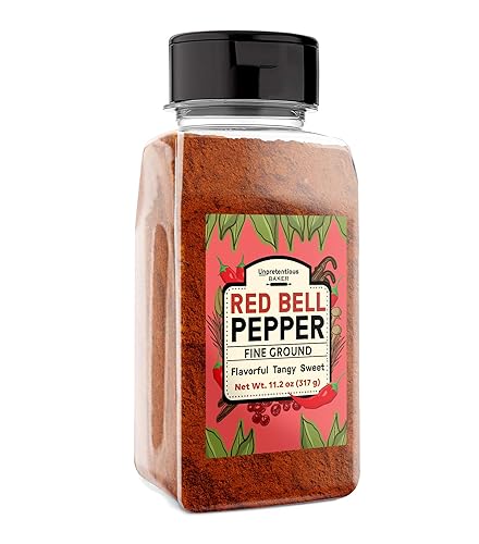 Unpretentious Red Bell Pepper Powder, 2 Cups, Fine Ground, Sweet & Tangy, Soups & Stews, Flavorful