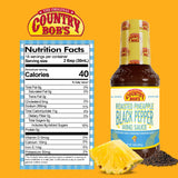 Country Bob's - Roasted Pineapple & Black Pepper Wing Sauce - 18 oz