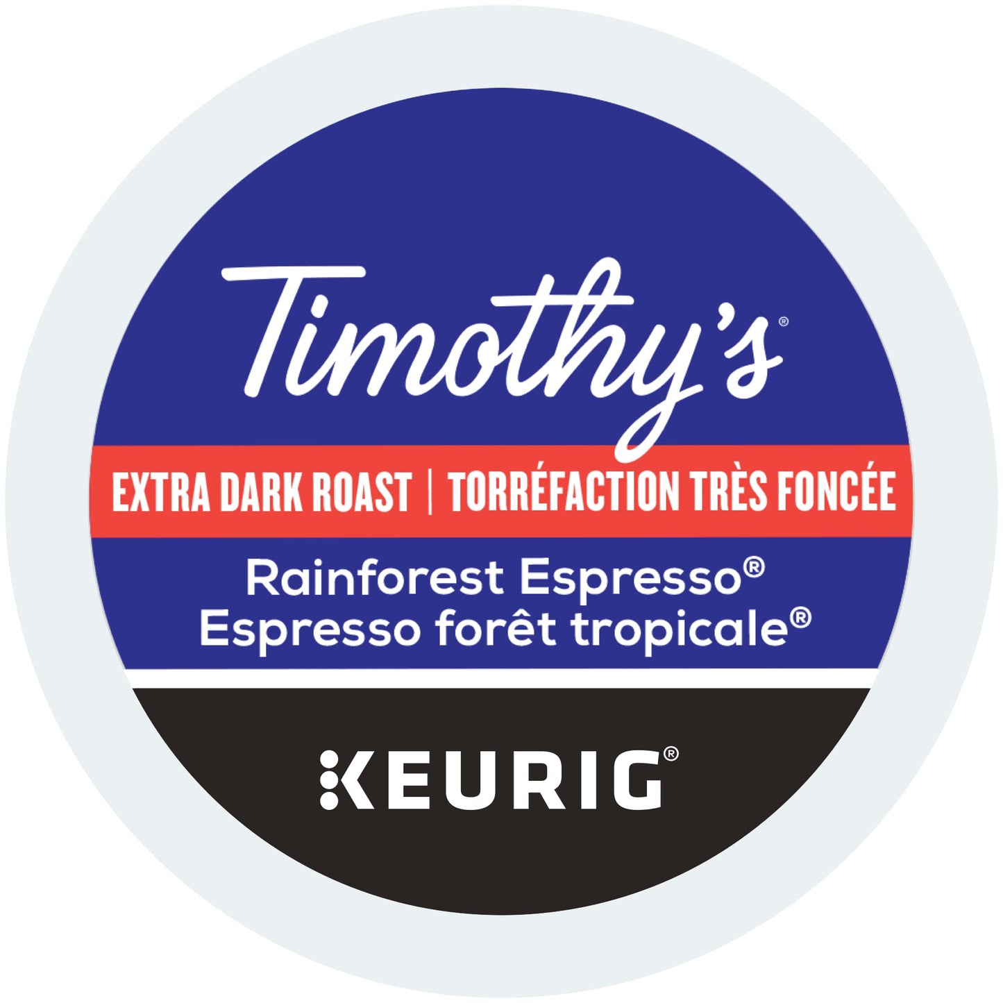 Timothy's World Coffee Rainforest Espresso K-cup for Keurig Brewers, 24 Count