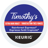 Timothy's World Coffee Rainforest Espresso K-cup for Keurig Brewers, 24 Count