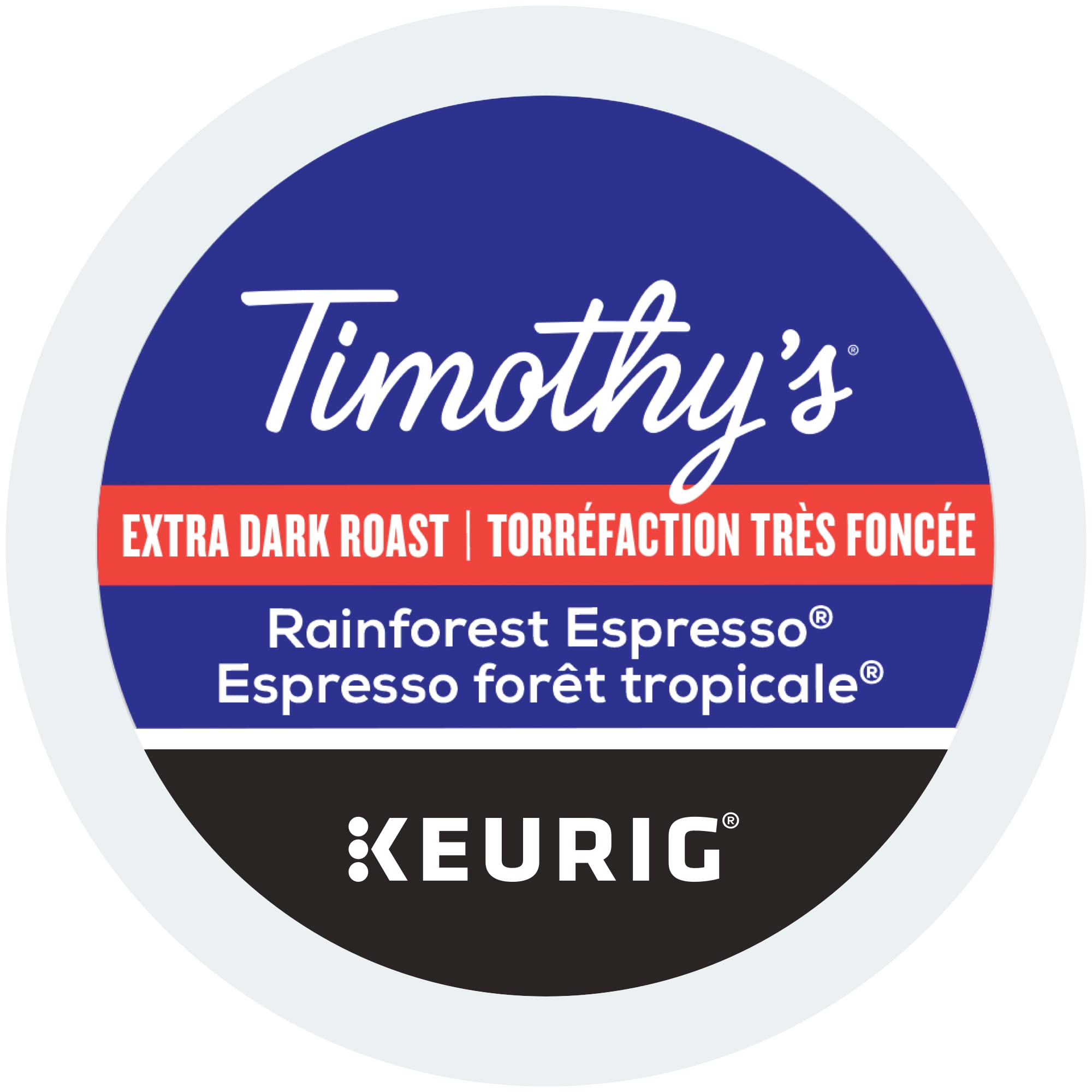 Timothy's World Coffee Rainforest Espresso K-cup for Keurig Brewers, 24 Count