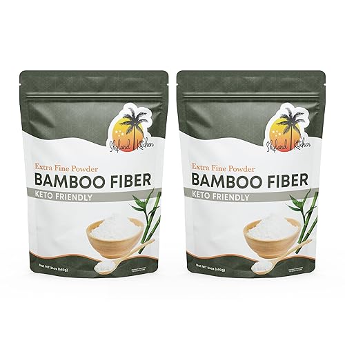 Skyland Kitchen Bamboo Fiber (3lb) Keto Fiber for Keto and Low Carb Baking, 0g Net Carbs, Improves Texture of in Baking, Extra Fine, Keto-Friendly