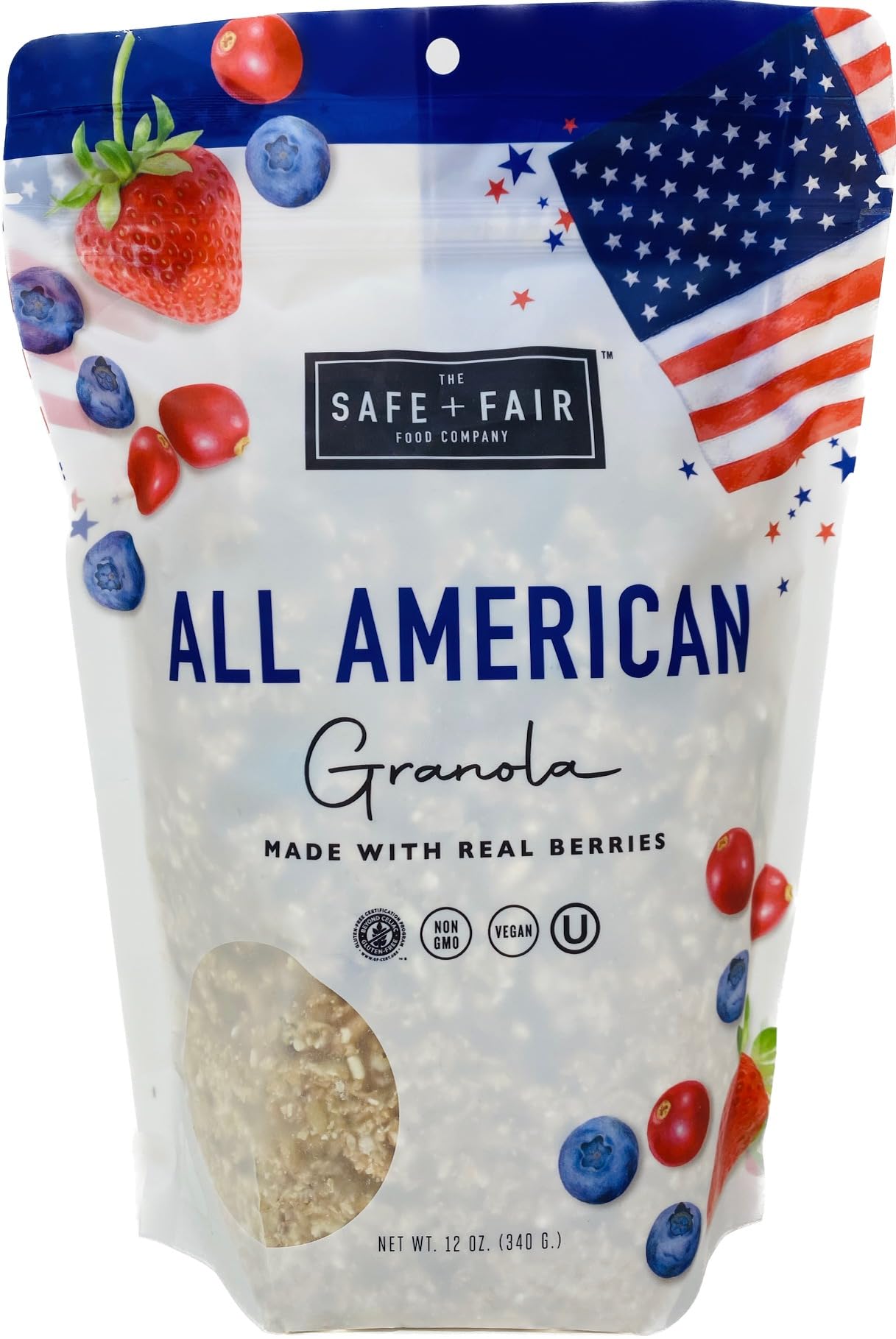 KOKOBUNCH The Safe And Fair Granola Variety Bundle All American Berries | Honeycrisp Apple Pie With Kit 2-12oz PACK