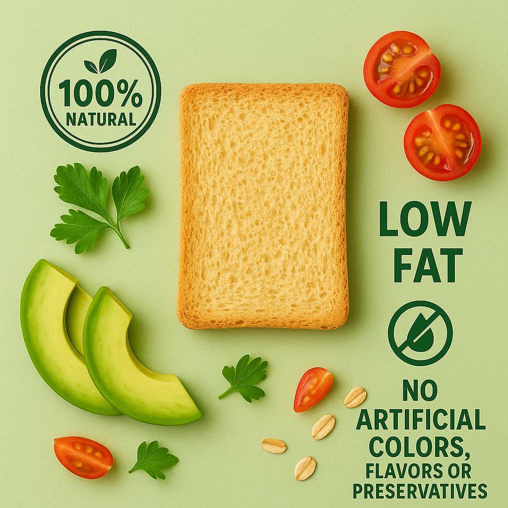 Only Kosher Candy Melba Toast Flatbread Crackers Classic Original Kosher Parve with No Artificial Flavor, Fresh Natural Ingredients, Kosher Certified