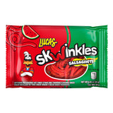 Lucas Salsagheti Watermelon Flavored Sweet & Hot Candy Strips and Tamarind Flavored Sauce, 0.84 oz - 12 Pieces Pack for Treats, Snack, Parties